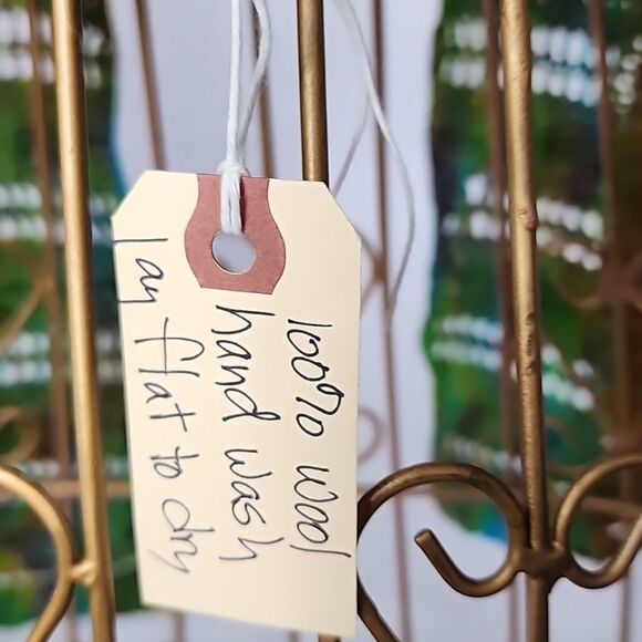 Vintage Wool Triangle Crochet Scarf - Picture 7 of 8